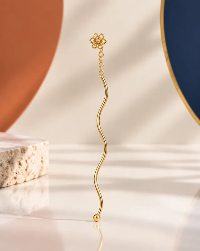 گوشواره کرلی فلاور